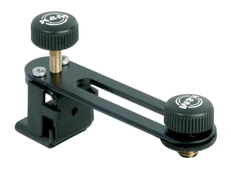 K&M 24035 Mikrofonholder for tromme, Sort 